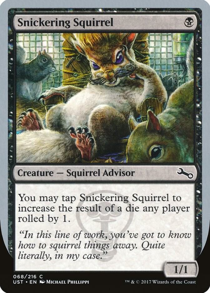 Snickering Squirrel 68 card from Unstable