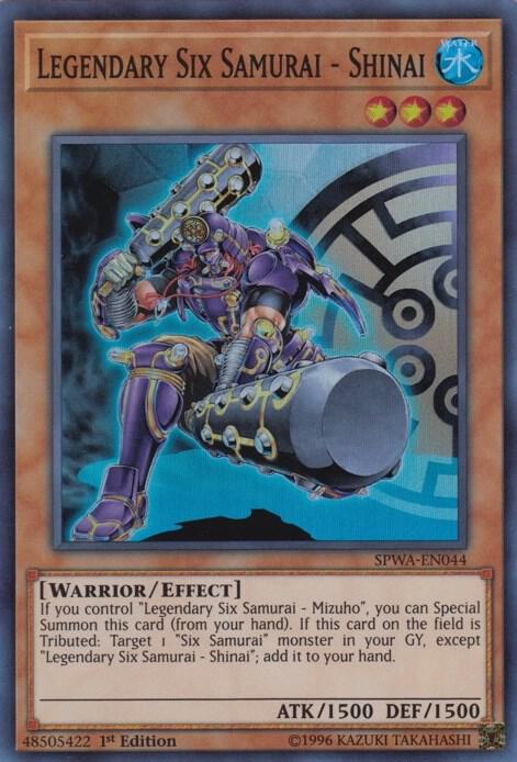 Legendary Six Samurai - Shinai SPWA-EN044 card from Spirit Warriors