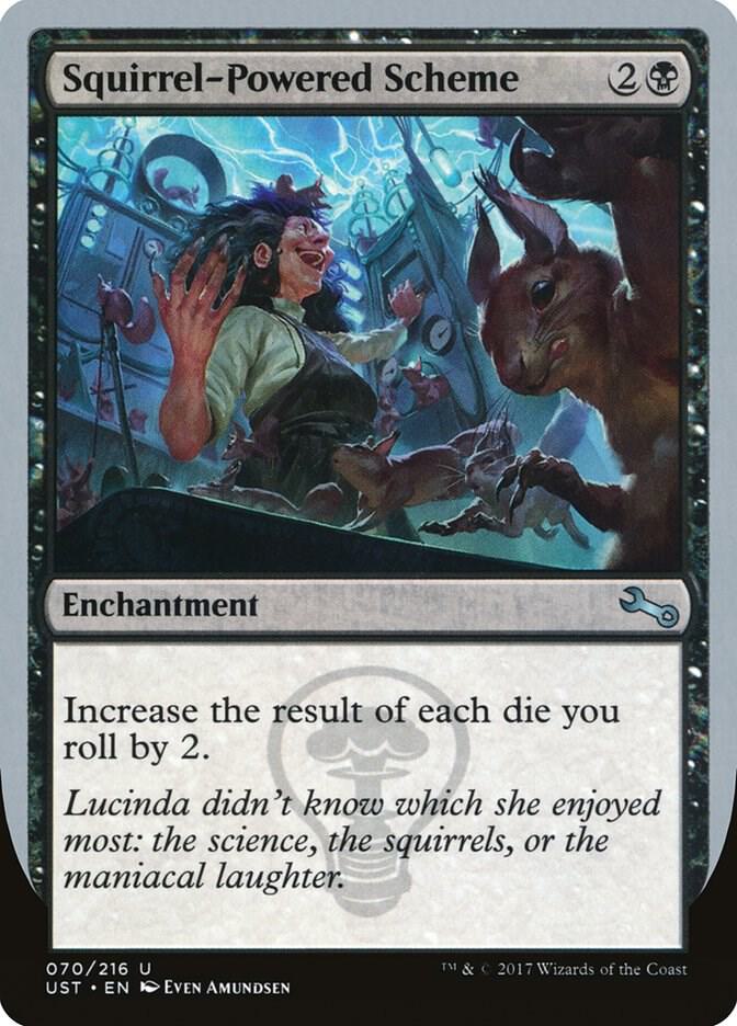 Squirrel-Powered Scheme 70 card from Unstable