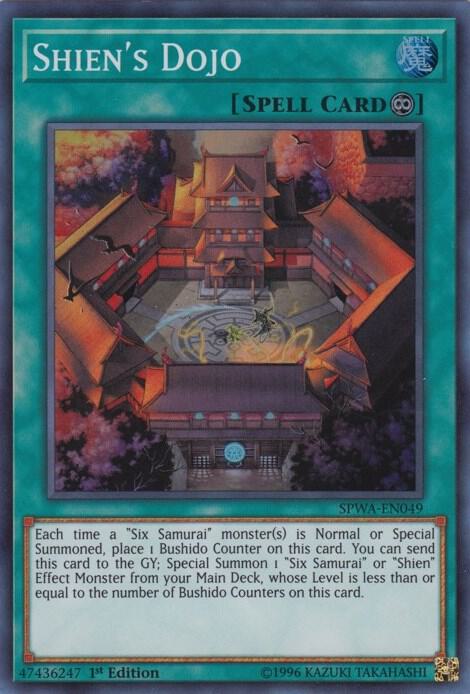 Shien's Dojo SPWA-EN049 card from Spirit Warriors
