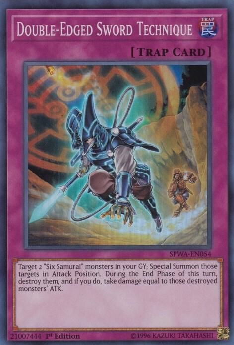 Double-Edged Sword Technique SPWA-EN054 card from Spirit Warriors