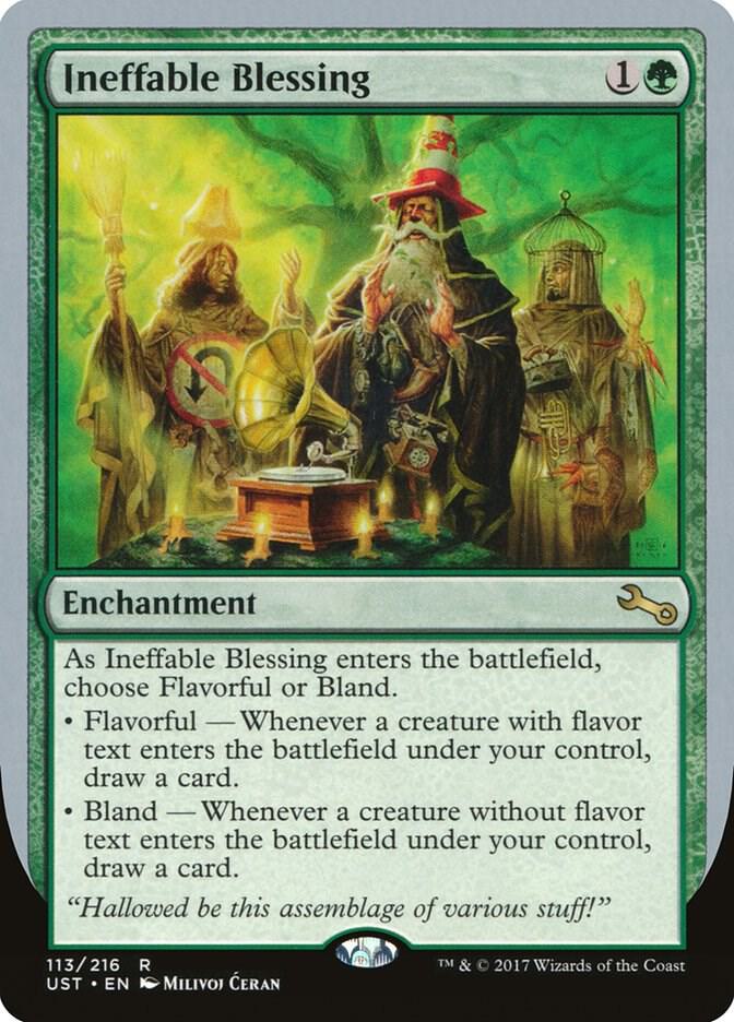 Ineffable Blessing (A) 113 card from Unstable