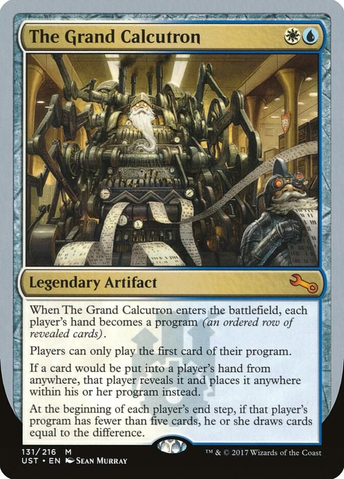 The Grand Calcutron 131 card from Unstable