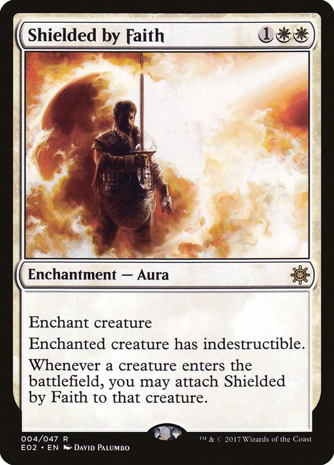 Shielded by Faith 4 card from Explorers of Ixalan