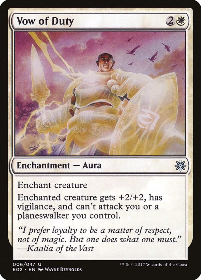 Vow of Duty 6 card from Explorers of Ixalan