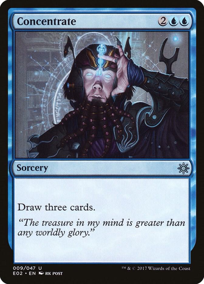 Concentrate 9 card from Explorers of Ixalan