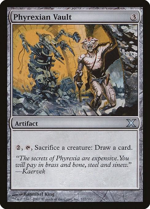Phyrexian Vault 337 card from 10th Edition