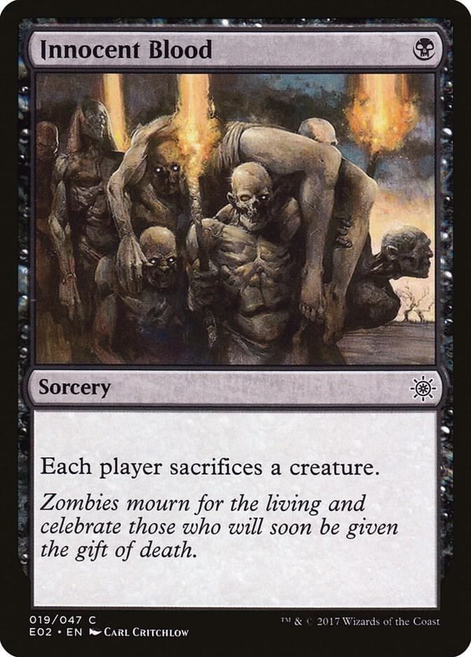 Innocent Blood 19 card from Explorers of Ixalan