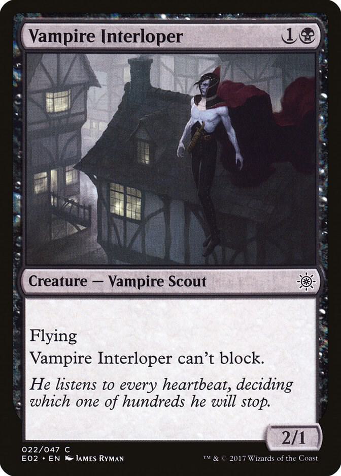 Vampire Interloper 22 card from Explorers of Ixalan