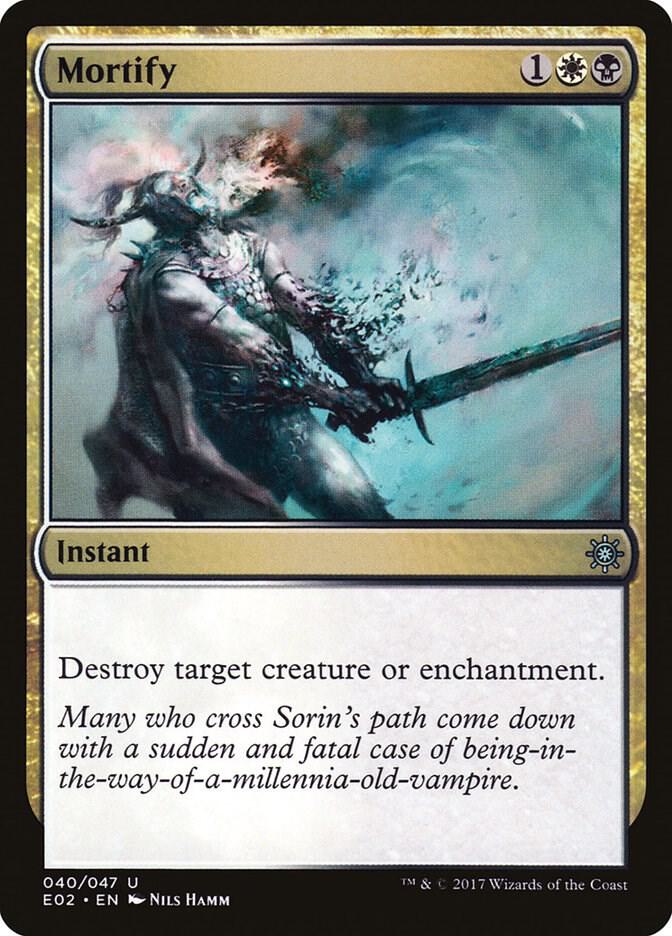 Mortify 40 card from Explorers of Ixalan