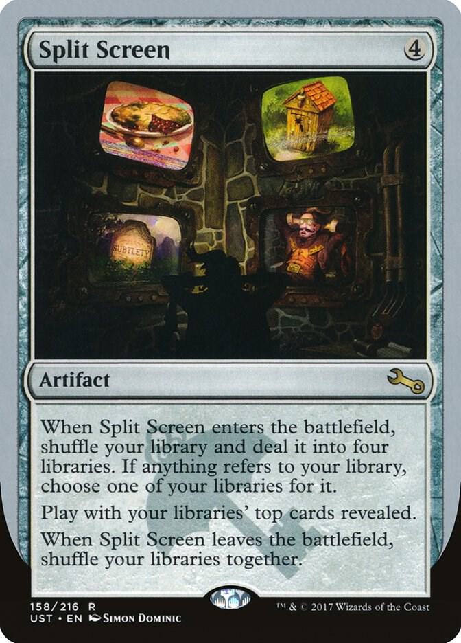Split Screen 158 card from Unstable