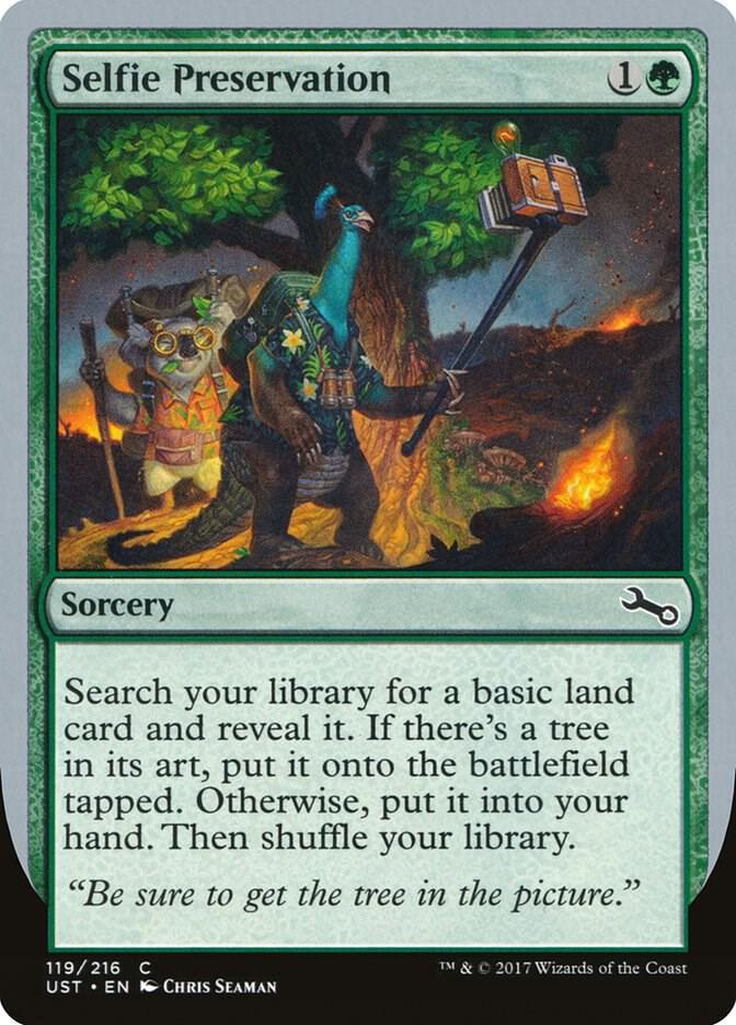 Selfie Preservation 119 card from Unstable