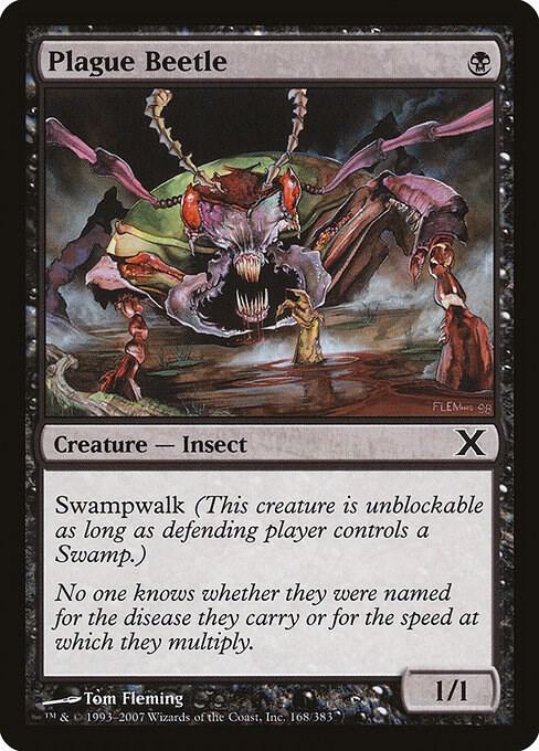 Plague Beetle 168 card from 10th Edition