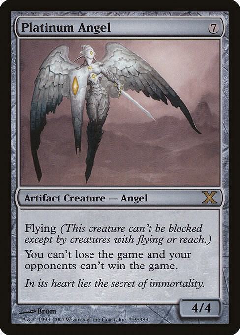 Platinum Angel 339 card from 10th Edition