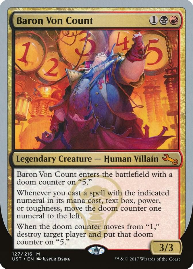 Baron Von Count 127 card from Unstable