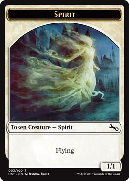 Spirit Token 3 card from Unstable