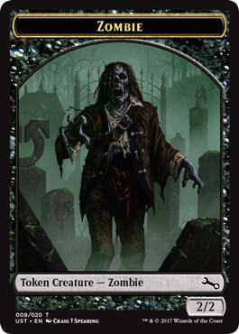 Zombie Token 9 card from Unstable