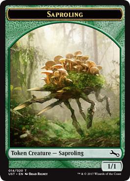 Saproling Token 14 card from Unstable