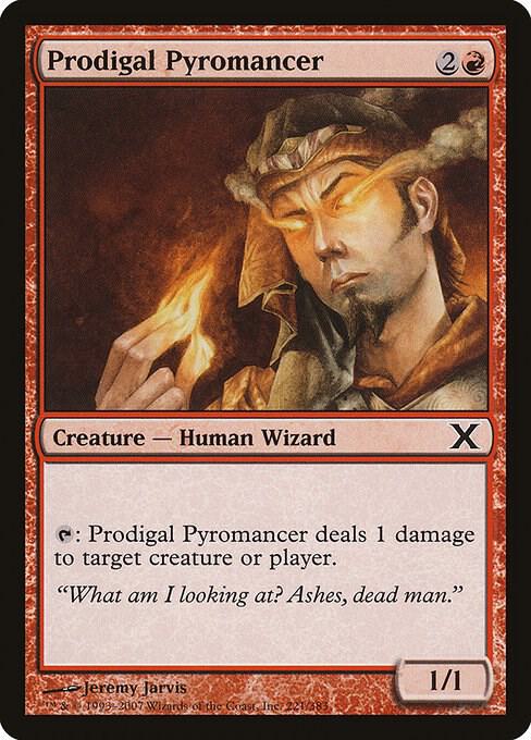 Prodigal Pyromancer 221 card from 10th Edition