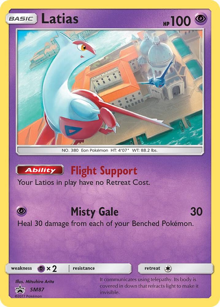 Latias SM87 card from SM Promos