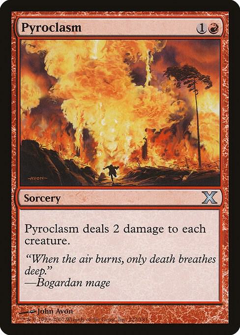 Pyroclasm 222 card from 10th Edition