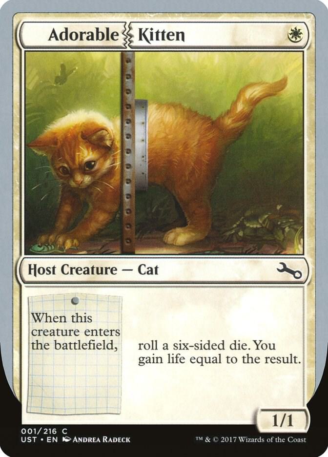Adorable Kitten 1 card from Unstable