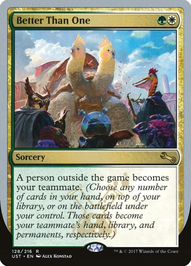 Better Than One 128 card from Unstable