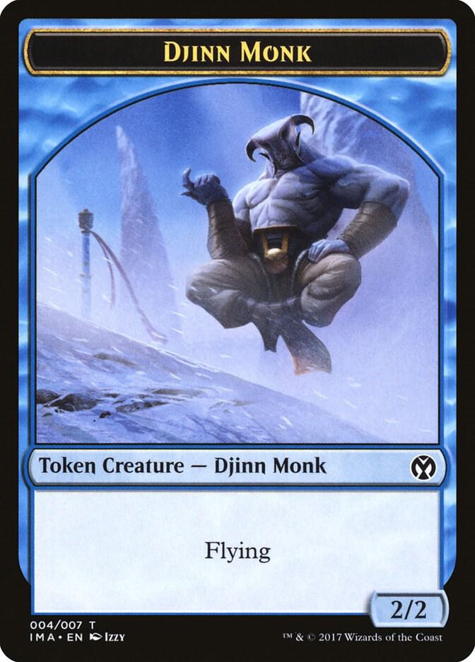 Djinn Monk Token 4 card from Iconic Masters
