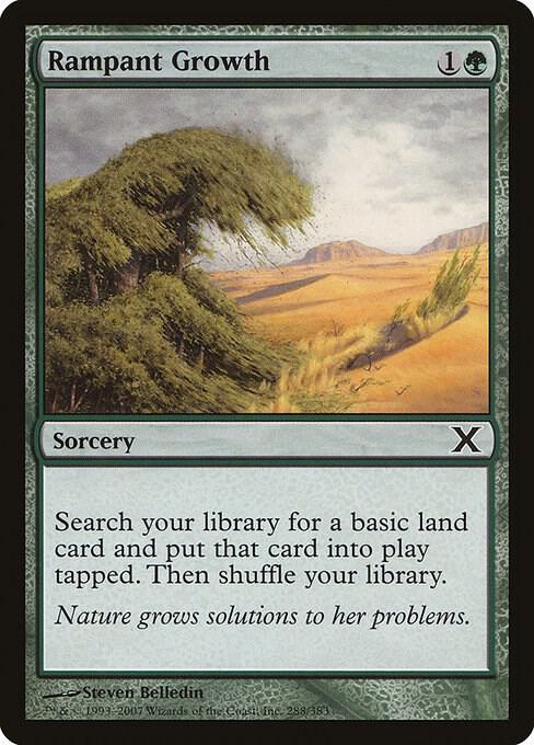 Rampant Growth 288 card from 10th Edition
