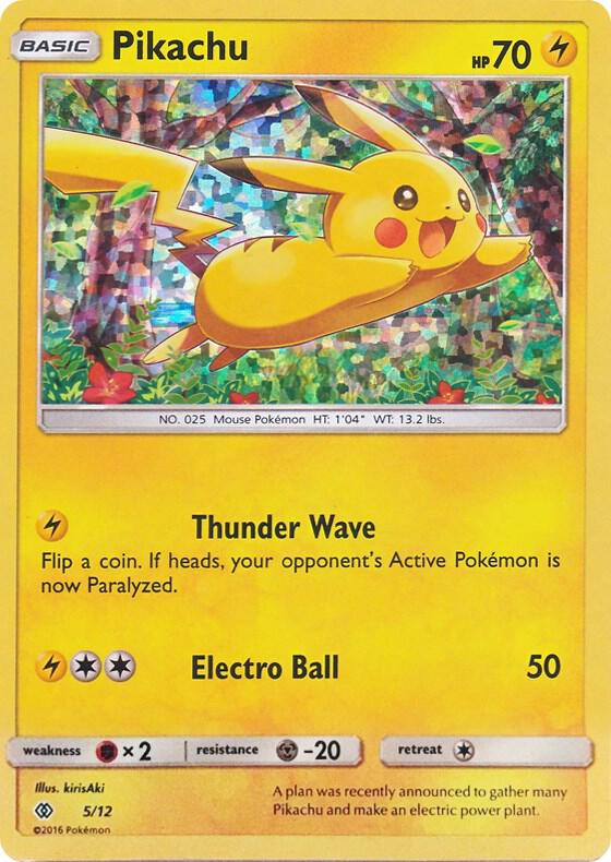 Pikachu - 5/12 005/012 card from McDonald's Promos 2017