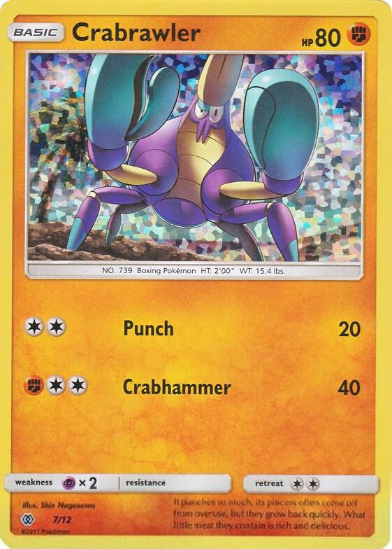 Crabrawler - 7/12 007/012 card from McDonald's Promos 2017