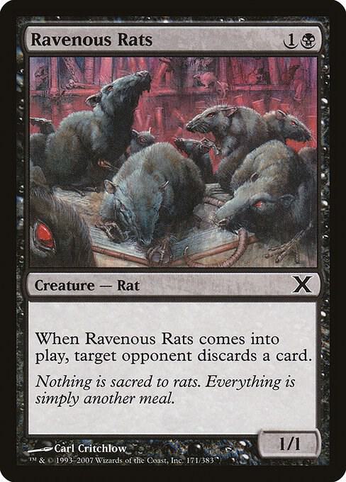 Ravenous Rats 171 card from 10th Edition