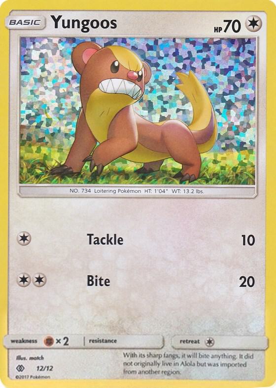 Yungoos - 12/12 012/012 card from McDonald's Promos 2017