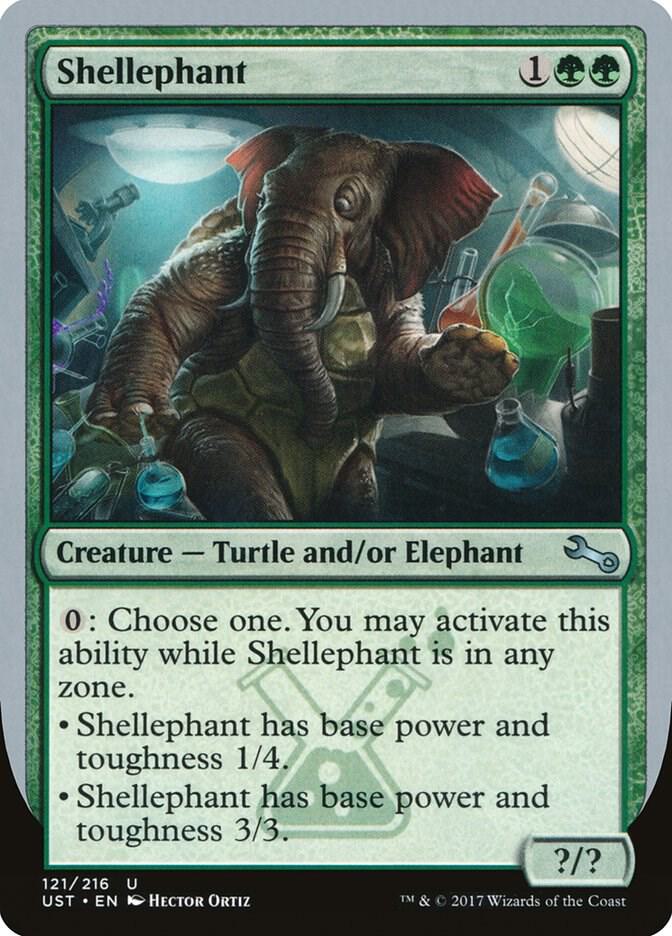 Shellephant 121 card from Unstable