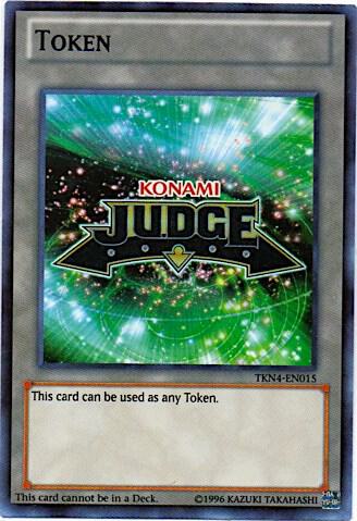 Official Judge Token: TKN4-EN015 card from Judge Promotional Cards