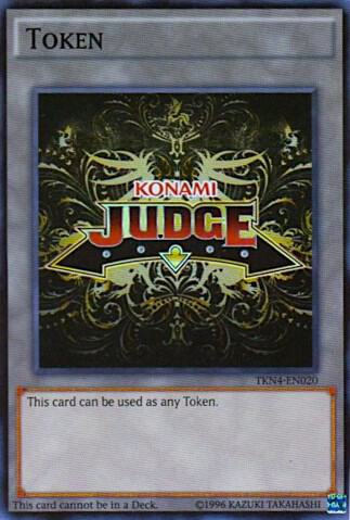 Official Judge Token: TKN4-EN020 card from Judge Promotional Cards