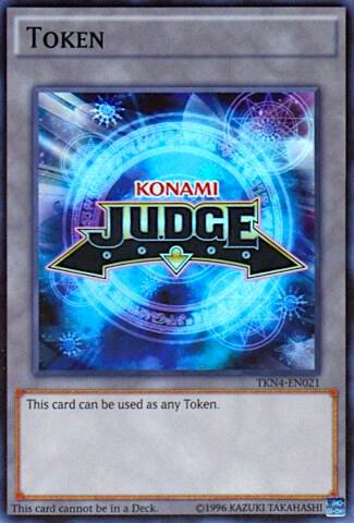 Official Judge Token: TKN4-EN021 card from Judge Promotional Cards