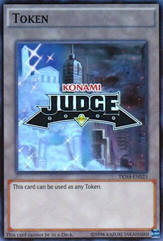 Official Judge Token: TKN4-EN023 card from Judge Promotional Cards
