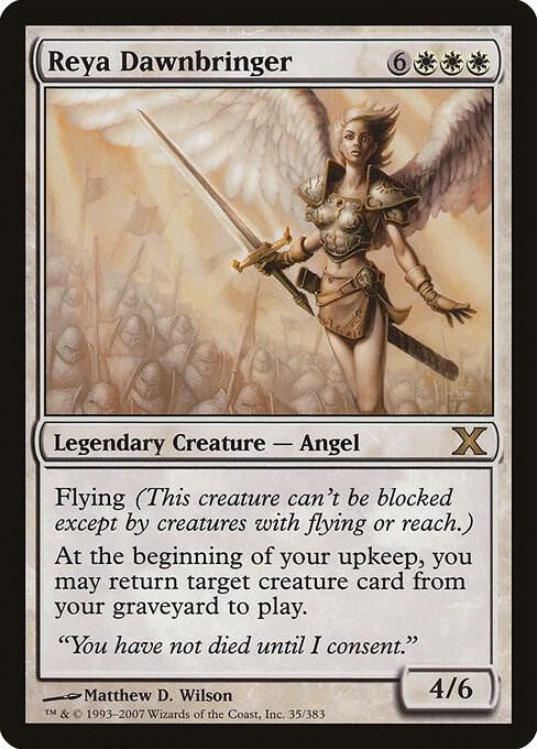 Reya Dawnbringer 35 card from 10th Edition