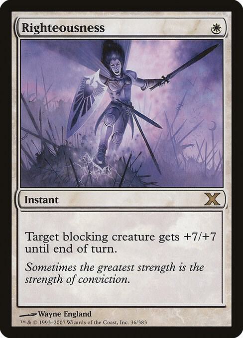 Righteousness 36 card from 10th Edition