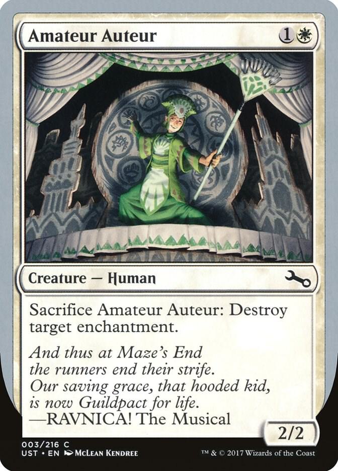 Amateur Auteur (A) 3 card from Unstable