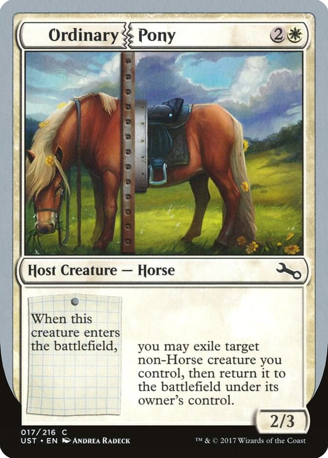 Ordinary Pony 17 card from Unstable