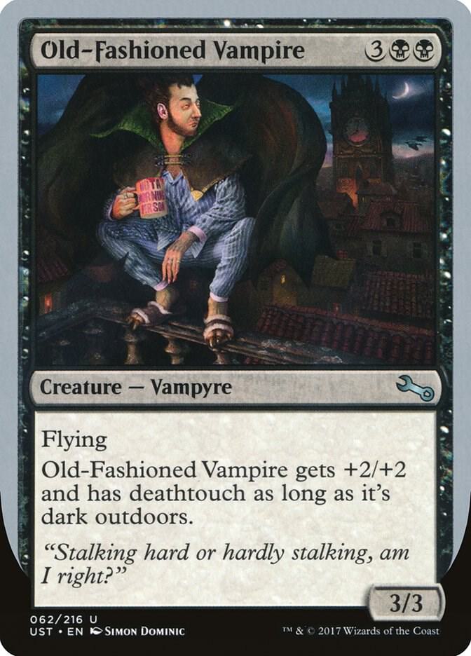 Old-Fashioned Vampire 62 card from Unstable