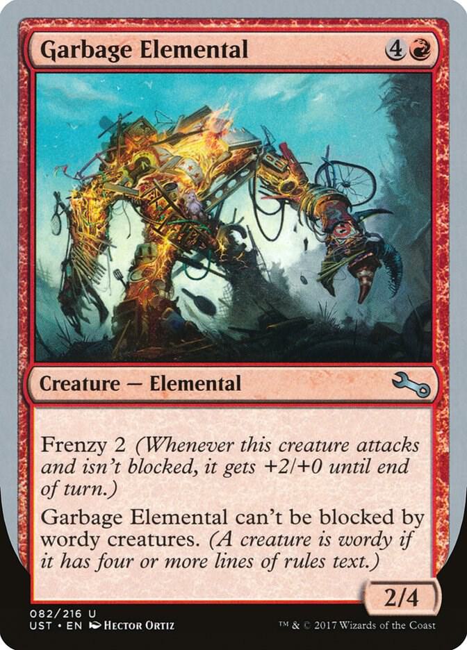 Garbage Elemental (A) 82 card from Unstable