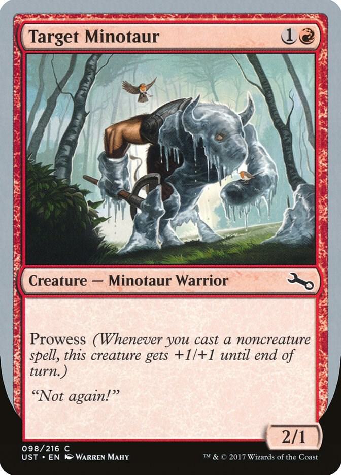 Target Minotaur (A) 98 card from Unstable