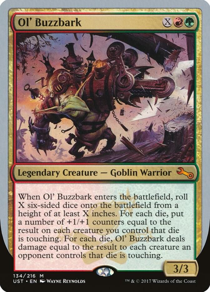 Ol' Buzzbark 134 card from Unstable