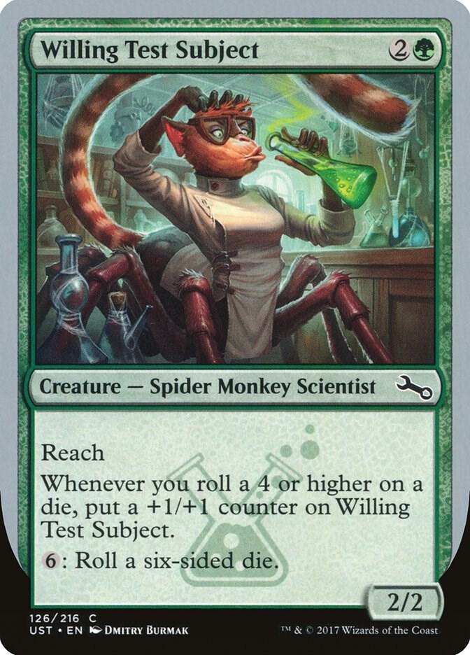 Willing Test Subject 126 card from Unstable