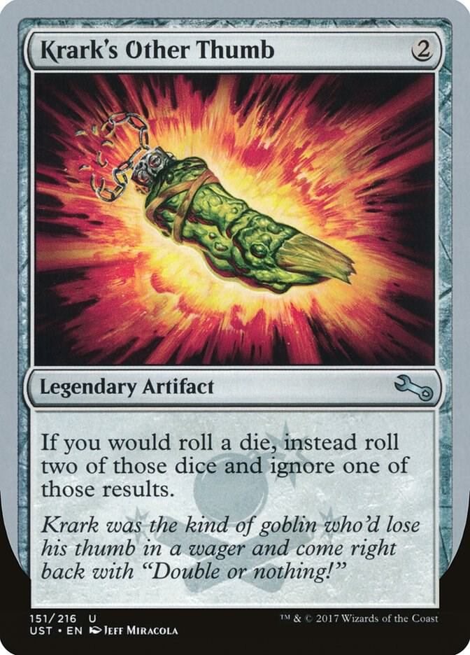 Krark's Other Thumb 151 card from Unstable
