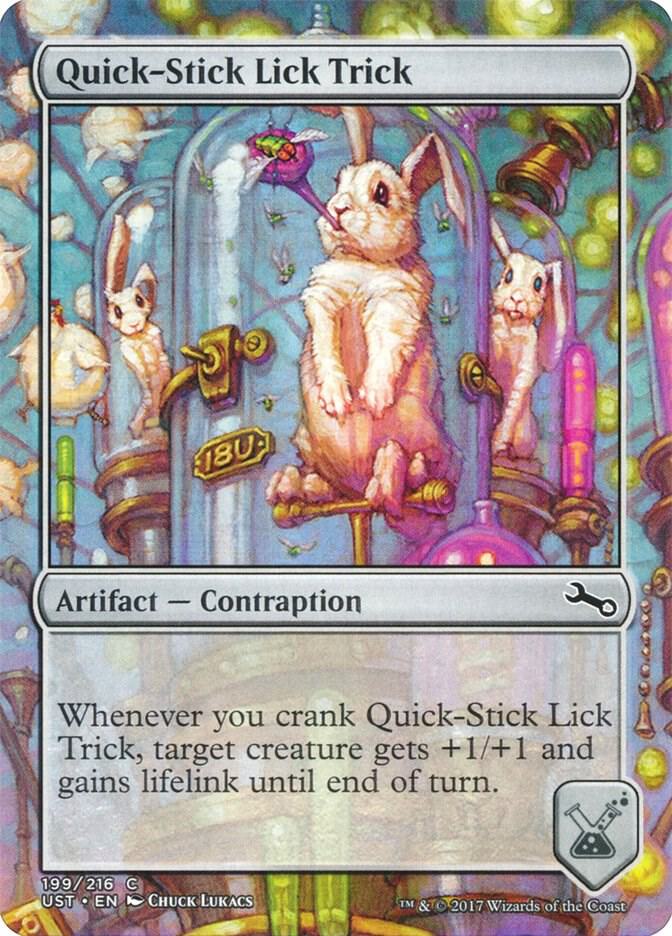 Quick-Stick Lick Trick 199 card from Unstable