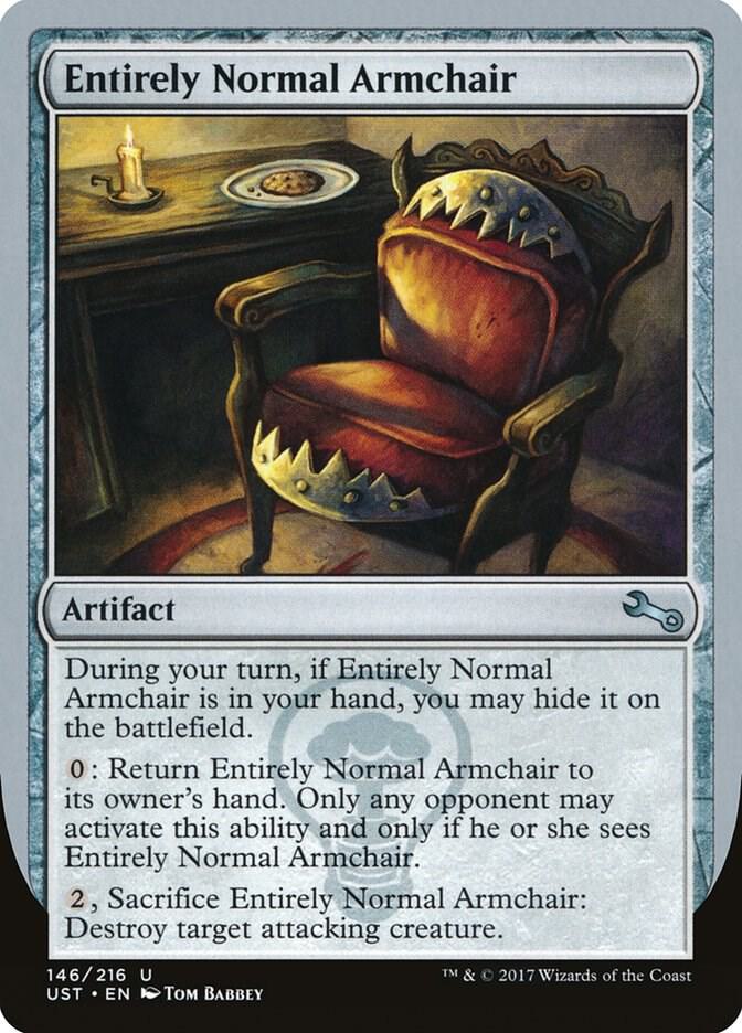 Entirely Normal Armchair 146 card from Unstable
